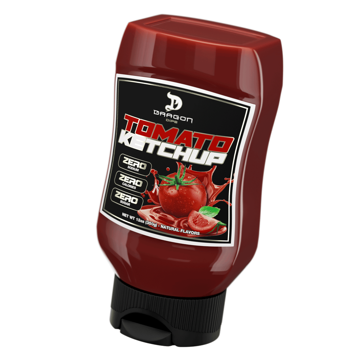 Dragon Dips Tomato Ketchup en botella de 350 g