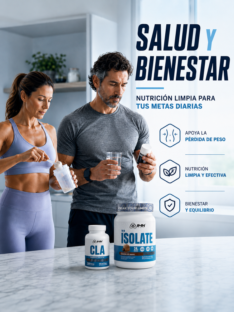 Pareja fitness con IMN CLA e Isolate - Perder peso