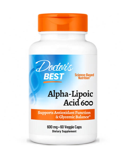 Doctor's Best Ácido Alfa Lipoico 600mg | 60 Cápsulas Vegetales