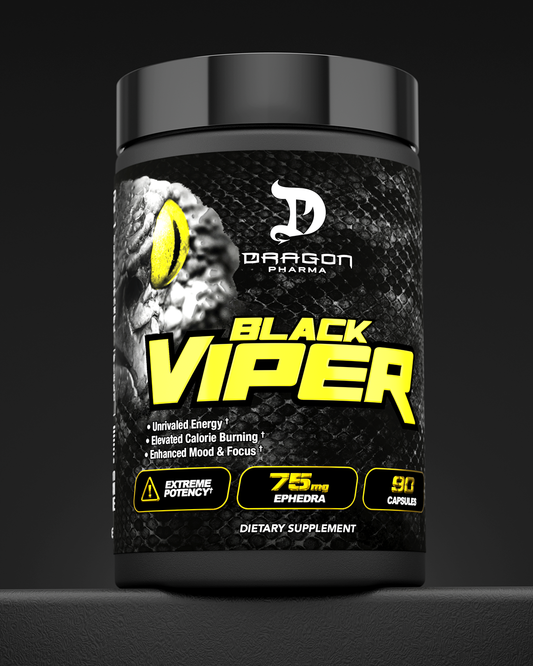 Black Viper Dragon Pharma 90 cápsulas vista frontal