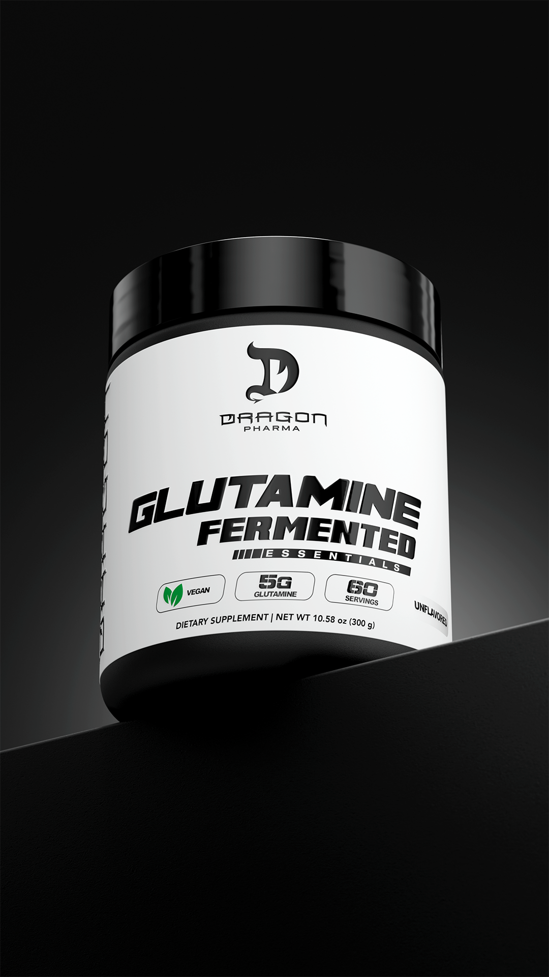 Envase Dragon Pharma Glutamine Fermented Essentials 300 g
