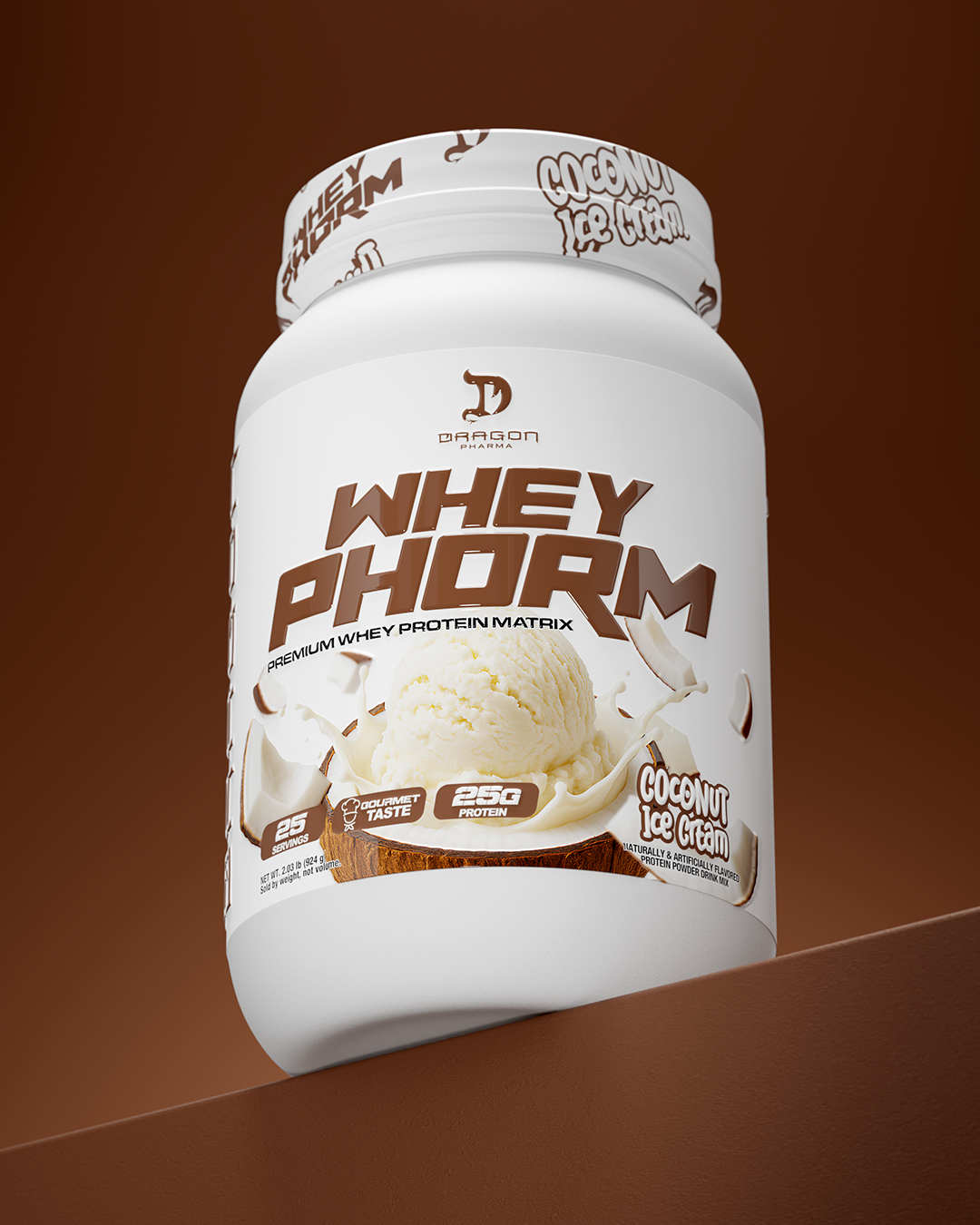 Proteína whey Dragon Pharma Whey Phorm sabor coco