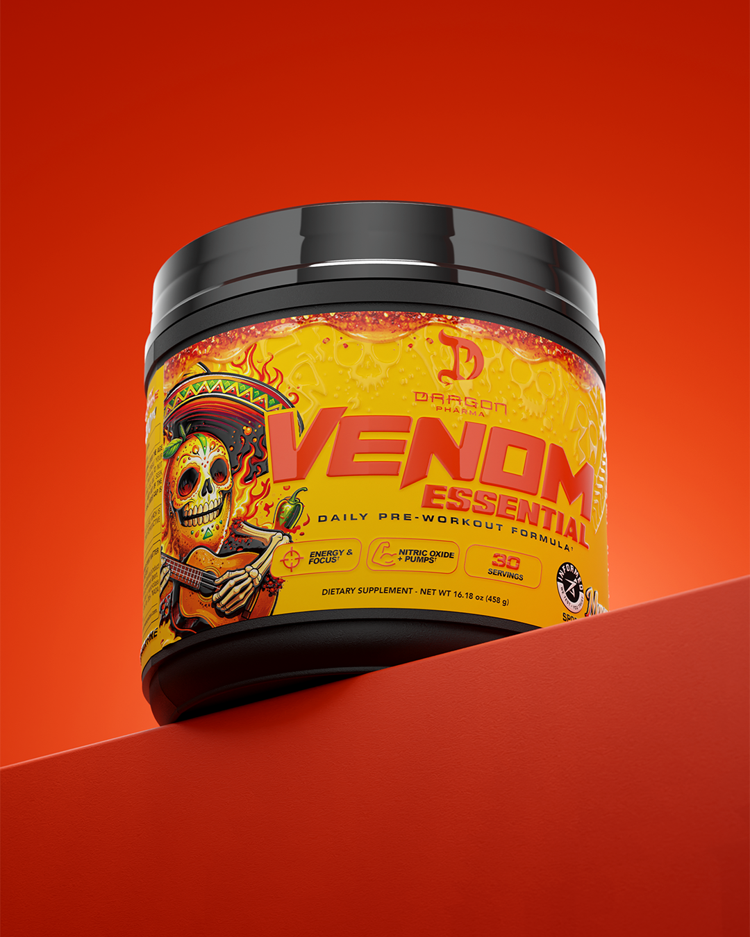 Dragon Pharma Venom Essential Mangonada sabor Mangonada en presentación lifestyle