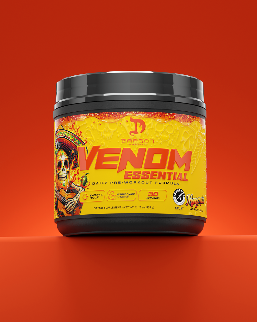 Dragon Pharma Venom Essential Mangonada 458 g, imagen principal del producto