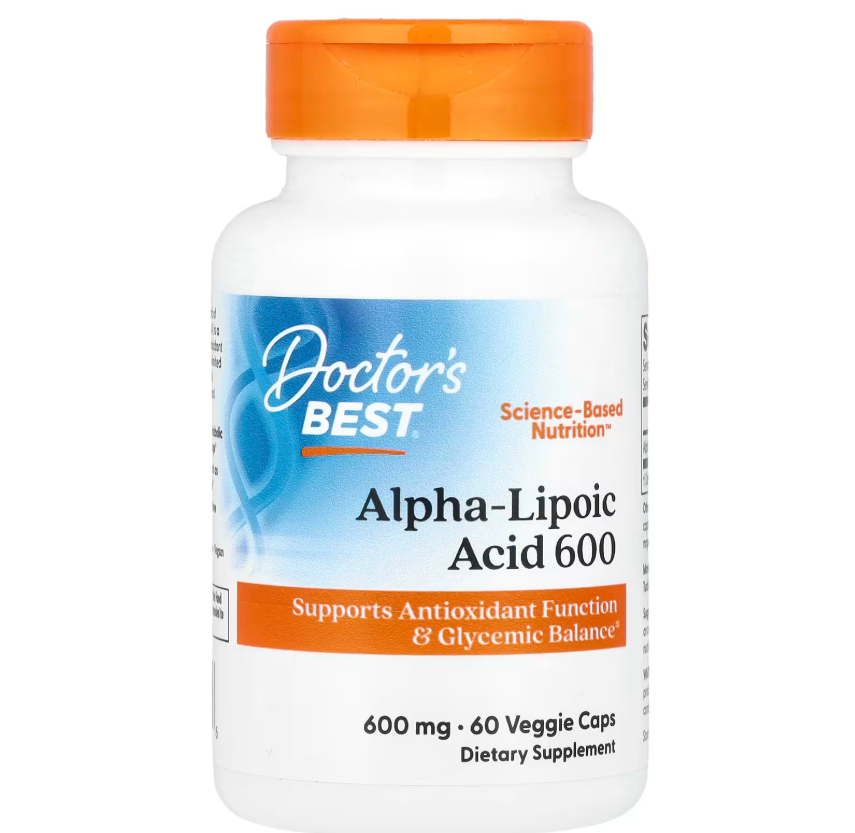 Doctor's Best Ácido Alfa Lipoico 600mg | 60 Cápsulas Vegetales