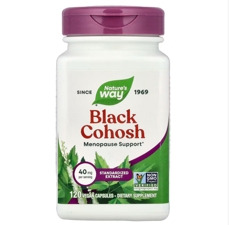 Nature's Way Black Cohosh 40mg | 120 Cápsulas Veganas | Menopausia