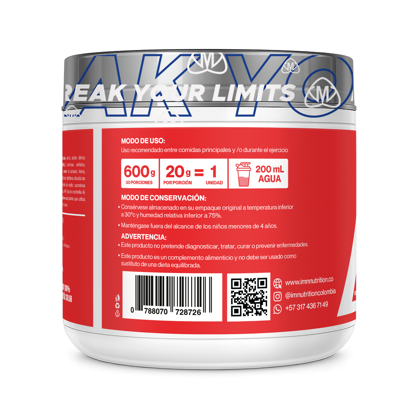 BCAA 2:1.1 (600g) | 30 Servicios | IMN Nutrition