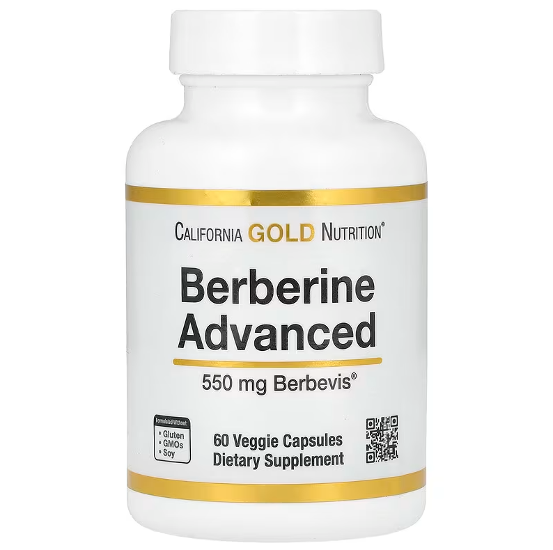 California Gold Nutrition – Berberina Avanzada Fitosoma 550 mg | 60 Cápsulas Vegetales