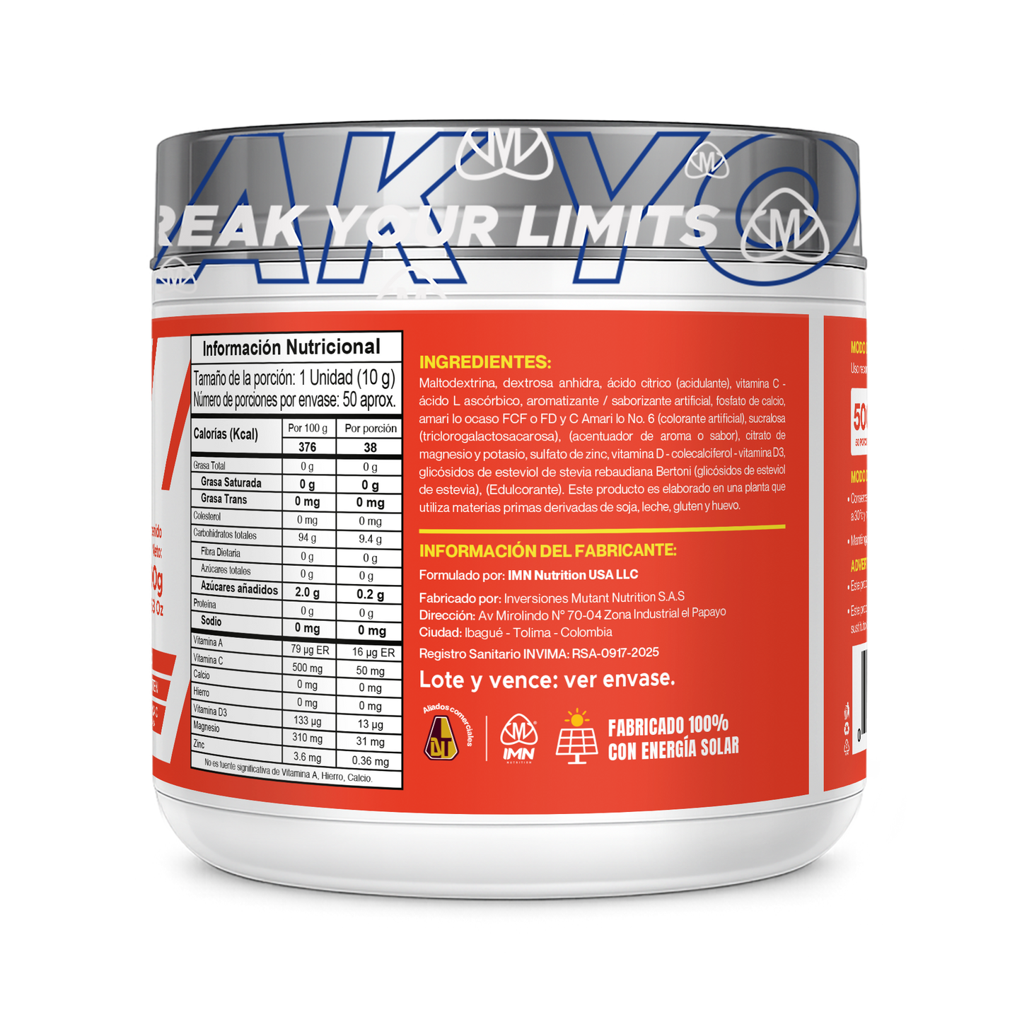 One Deluxe (500g) | 50 Servicios | INVIMA | IMN Nutrition