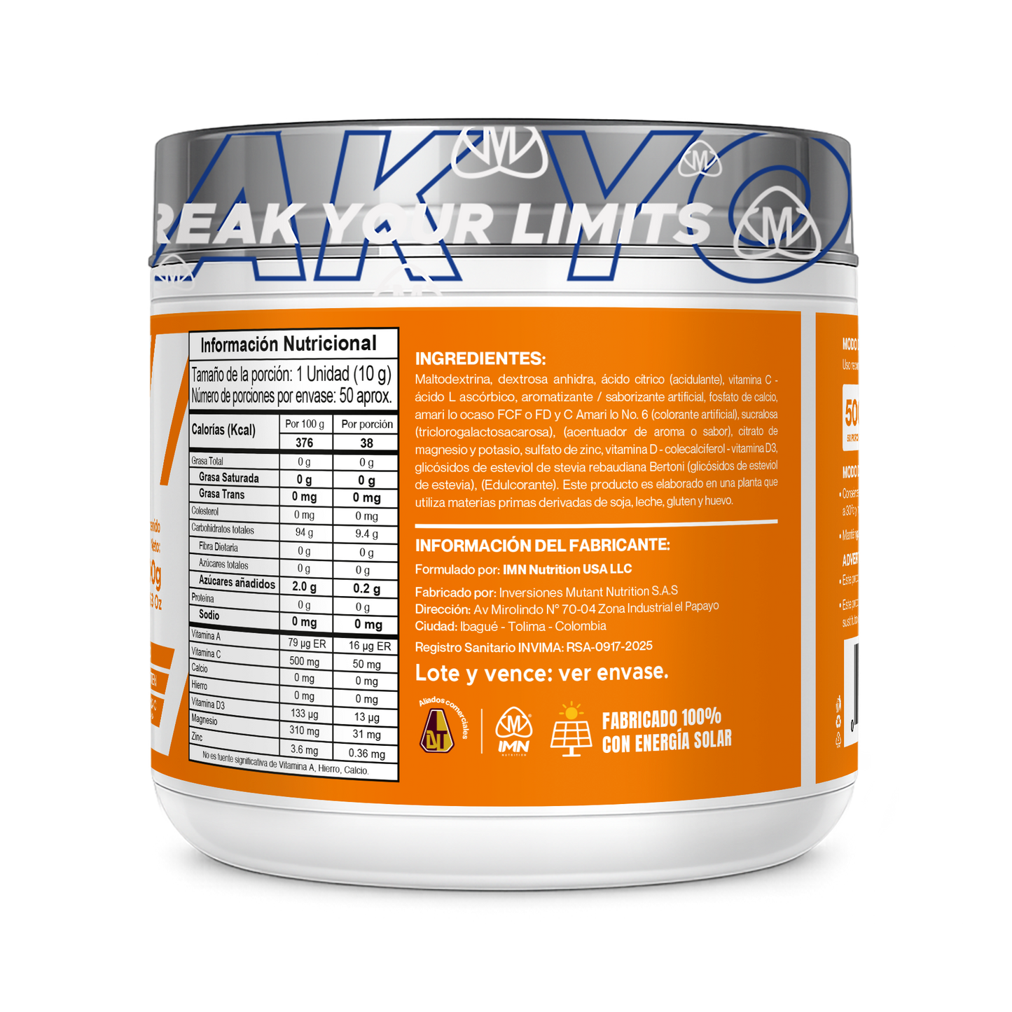 One Deluxe (500g) | 50 Servicios | INVIMA | IMN Nutrition