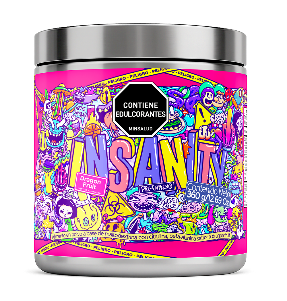 INSANITY 360g | Dragon Fruit | 18 Porciones | IMN Nutrition