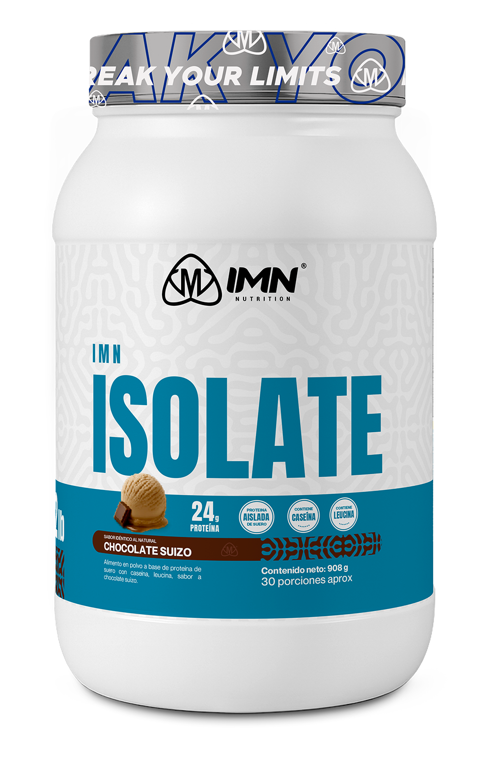 IMN Isolate 2lbs (908g) | 30 Porciones | IMN Nutrition