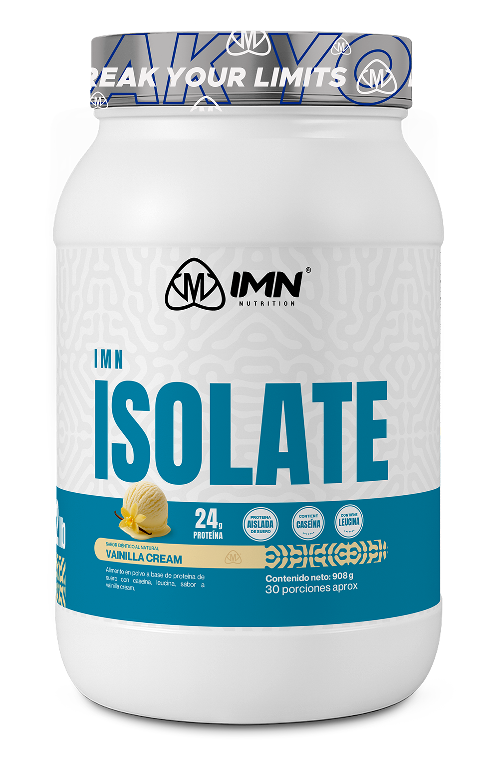 IMN Isolate 2lbs (908g) | 30 Porciones | IMN Nutrition