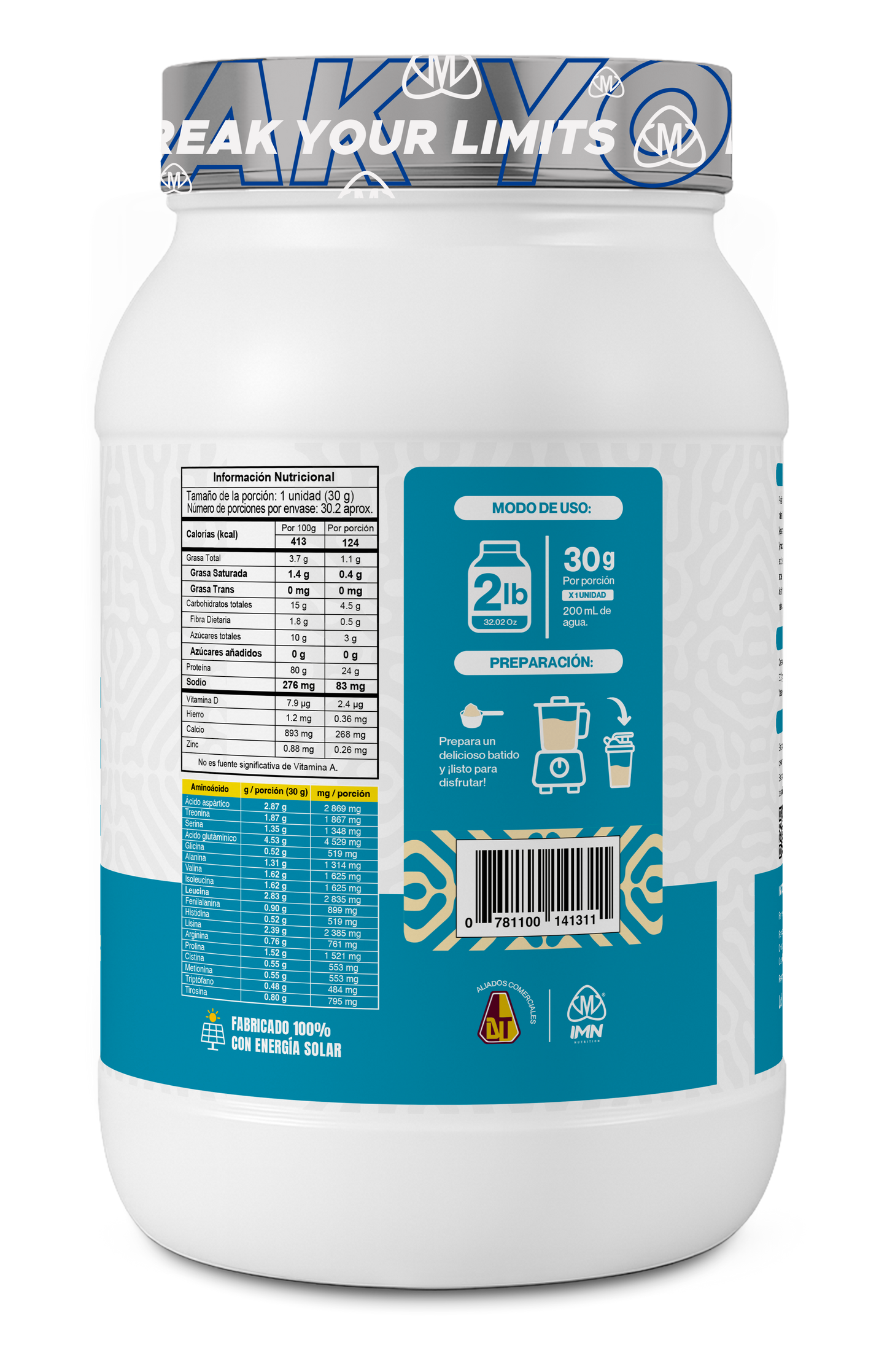 IMN Isolate 2lbs (908g) | 30 Porciones | IMN Nutrition