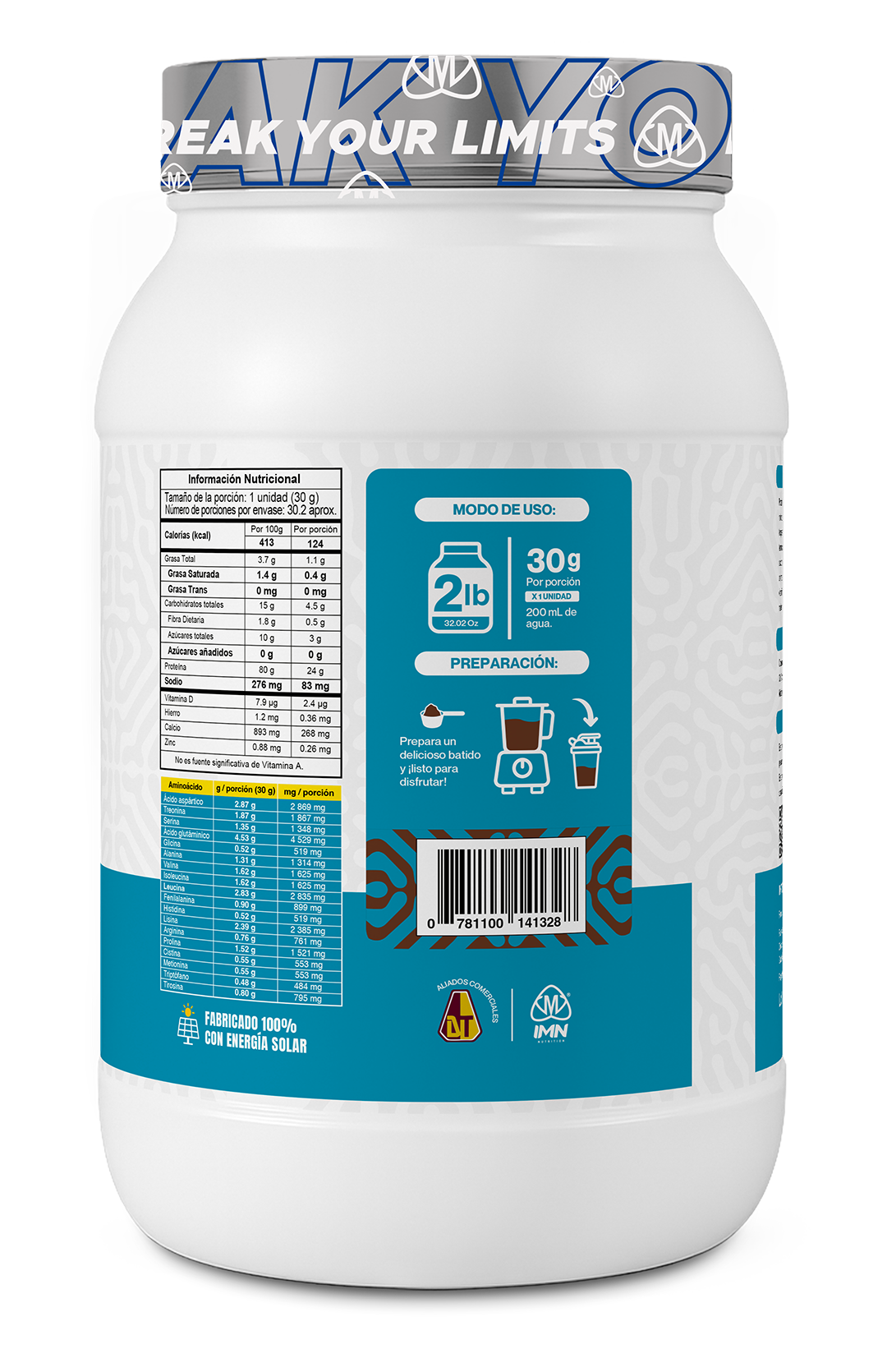 IMN Isolate 2lbs (908g) | 30 Porciones | IMN Nutrition