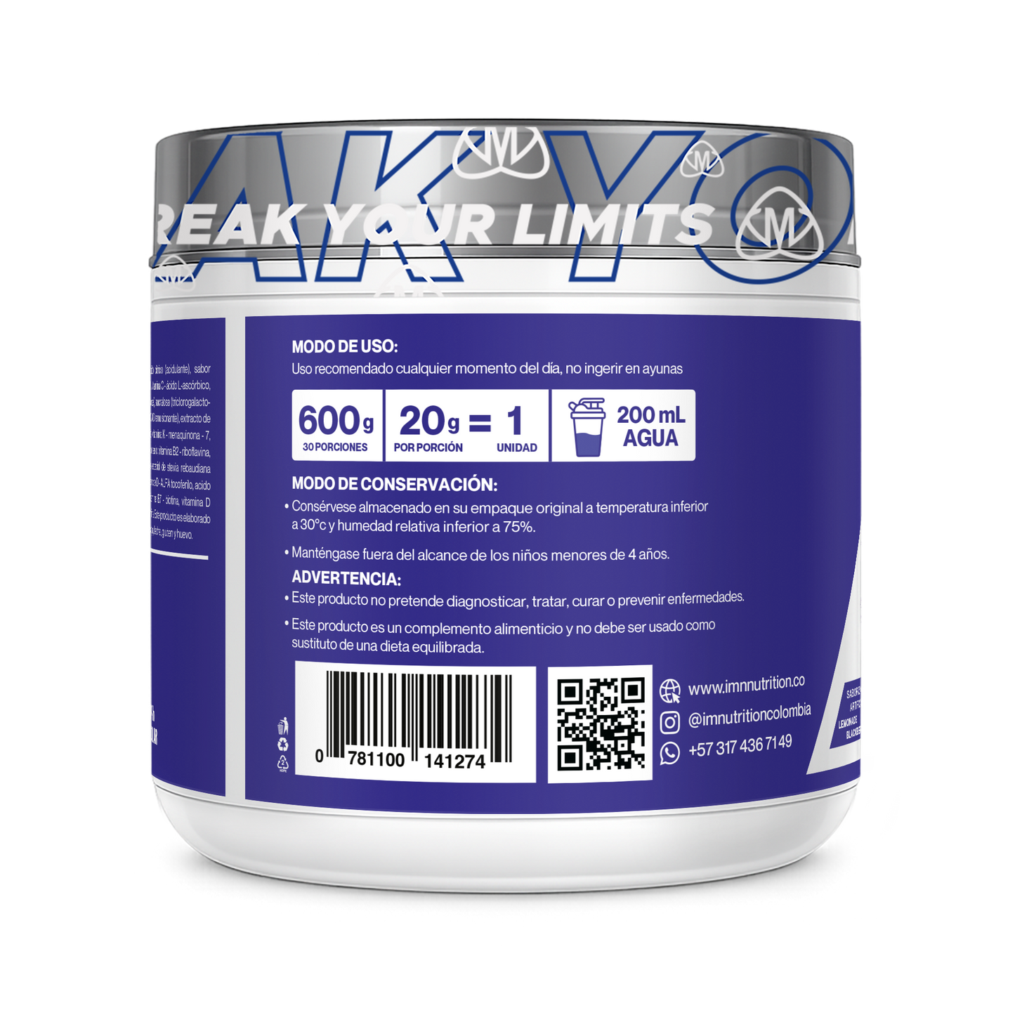 Multimn (600g) | 30 Servicios | INVIMA | IMN Nutrition
