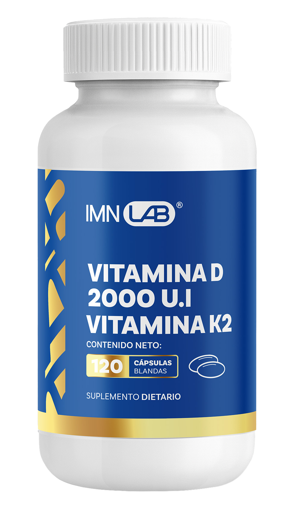 Vitamina D 2000 UI + K2 (120 Cápsulas Blandas) | INVIMA | IMN Nutrition