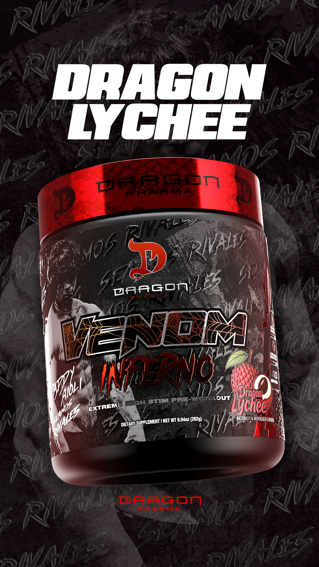 Frasco Dragon Pharma Venom Inferno Dragon Lychee