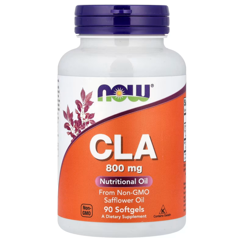NOW Foods CLA 800mg 90 Cápsulas Blandas - Frente