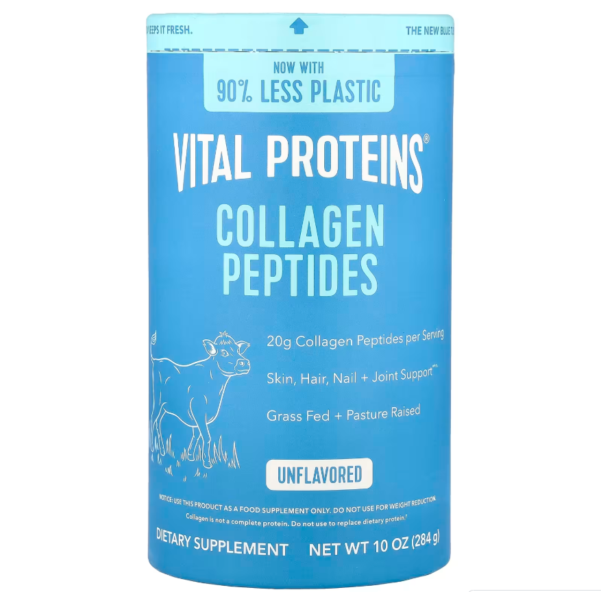 Vital Proteins Péptidos de Colágeno 284g — tabla de suplementos y certificaciones