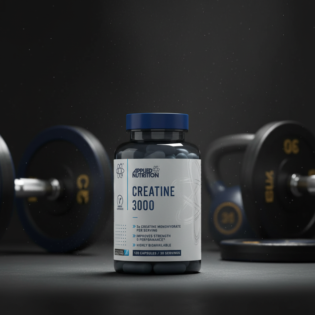 Creatine 3000 dark background