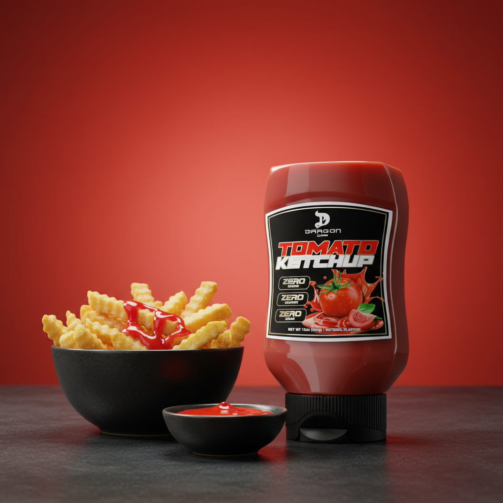 Dragon Dips Tomato Ketchup con papas francesas