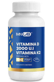 Vitamina D3 + K2 120 Cápsulas | IMN Nutrition