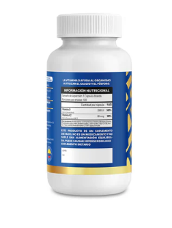 Vitamina D 2000 UI + K2 (120 Cápsulas Blandas) | INVIMA | IMN Nutrition